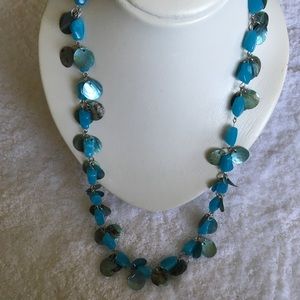 ✨NEW✨ Turquoise Blue Seashell and Stone Necklace